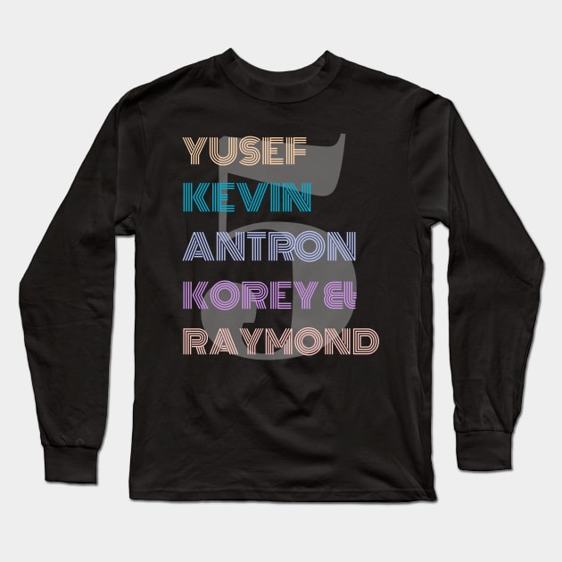 Exonerated five the central park 5 case yusef Kevin antron korey and raymond Long Sleeve T-Shirt by JammyPants